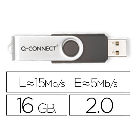 Memoria usb q-connect flash 16 gb 2.0
