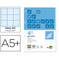 Recambio liderpapel cuarto 100 hojas 60gr rayado nº 46 6 taladros