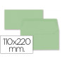 Sobre liderpapel americano verde 110x220 mm 80 gr pack de 9 unidades