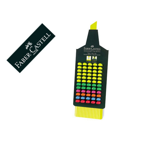 Rotulador faber fluorescente 48 -expositor 60 unidades colores surtidos