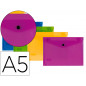 Carpeta liderpapel dossier broche polipropileno din a5 pack de 4 colores surtidos