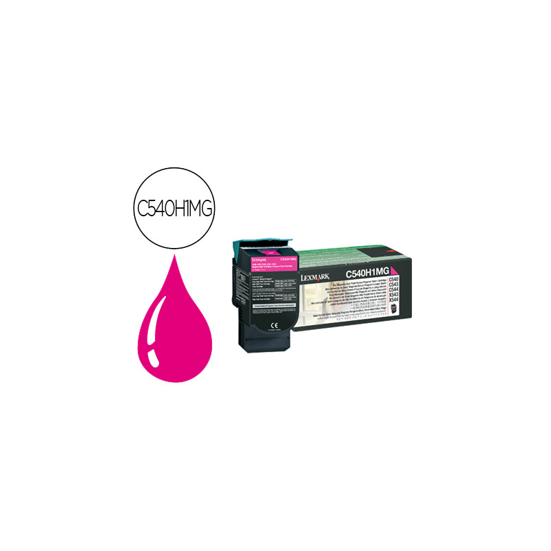 Toner lexmark c54x / x54x c540h1mg magenta retornable -2000 pag- alta capacidad