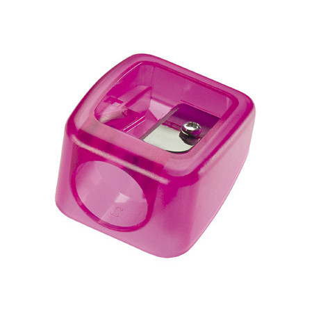 Sacapuntas m+r plastico para ceras gruesas de 17mm 1 uso colores surtidos
