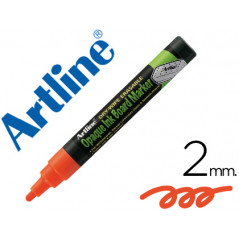 Rotulador artline pizarra verde negra epw-4 na color naranja bolsa de 4 unidades