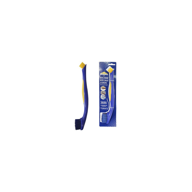 Cepillo kerkom doble fibra dura suave para limpieza juntas y rincones 27,5x4x2,8 cm