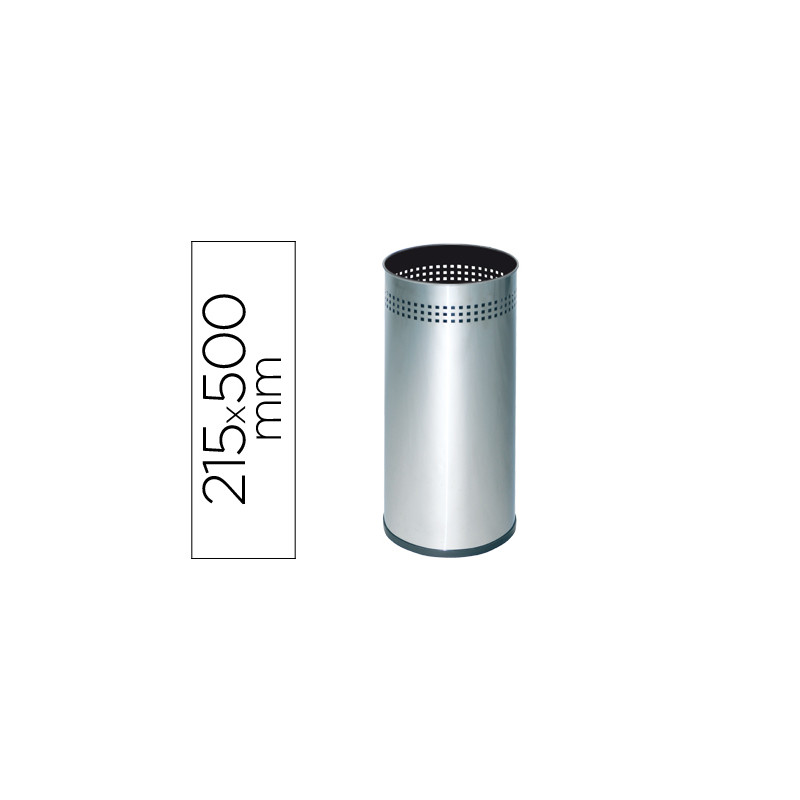 Paraguero metalico 314 perforado plateado 50x21,5 cm