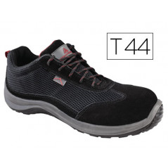 Zapatos de seguridad deltaplus asti piel de serraje afelpado suela de composite negro talla 44