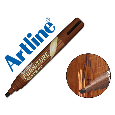 Rotulador artline marcador permanente ek-95 furniture oak-roble punta biselada 2,0-5,0 mm en blister brico
