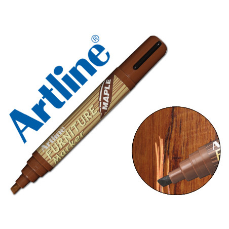 Rotulador artline marcador permanente ek-95 furniture maple-arce punta biselada 2,0-5,0 mm en blister brico