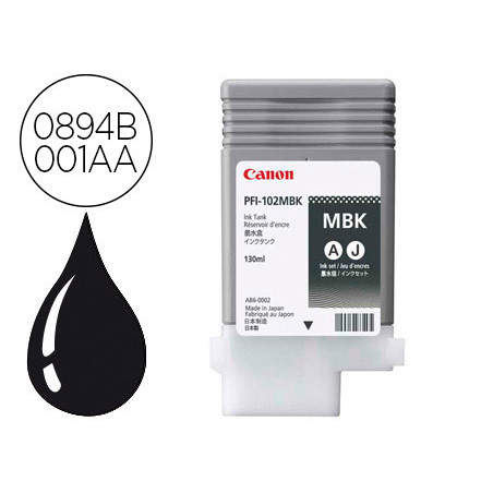 Ink-jet canon pfi-102mbk ink tank negro mate