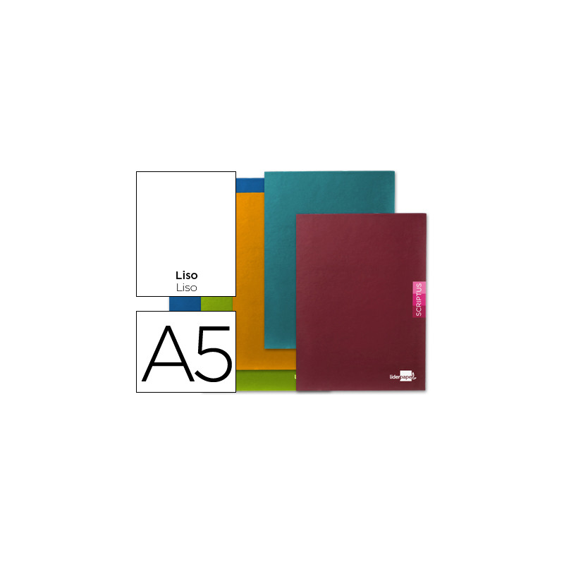 Libreta liderpapel scriptus a5 plus 48 hojas 90gr liso sin margen