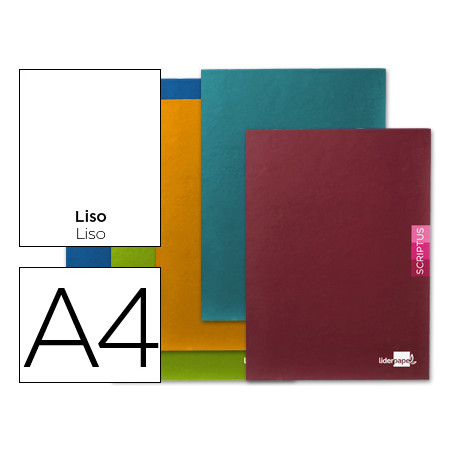 Libreta liderpapel scriptus a4 48 hojas 90g/m2 liso sin margen