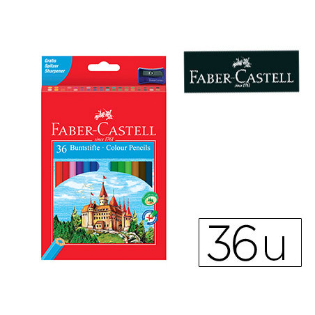 Lapices de colores faber-castell c/36 colores hexagonal madera reforestada