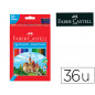 Lapices de colores faber castell hexagonal madera reforestada caja de 36 unidades colores surtidos