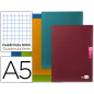 Libreta liderpapel scriptus a5 48 hojas 90gr cuadro 6mm con margen