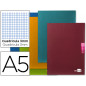 Libreta liderpapel scriptus a5 plus 48 hojas 90gr cuadro 3mm con margen