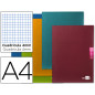 Libreta liderpapel scriptus a4 48 hojas 90gr cuadro 4mm con margen
