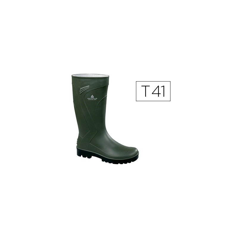 Bota deltaplus de seguridad jouca pvc verde suela de tacos talla 41