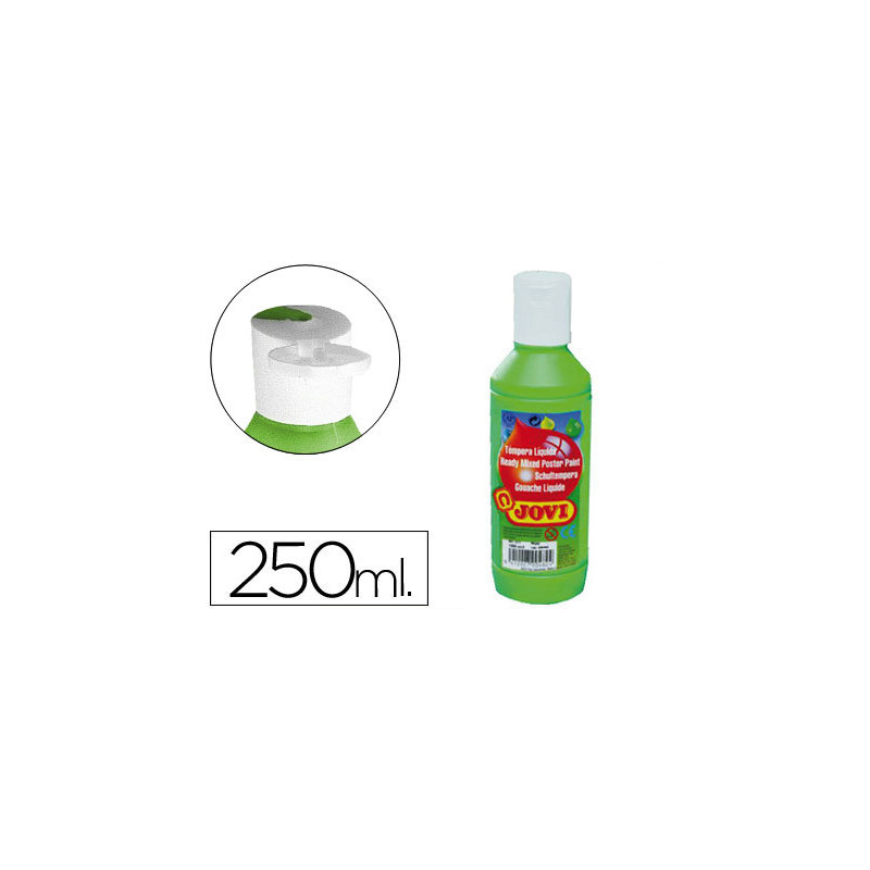 Tempera liquida jovi escolar 250 ml verde medio