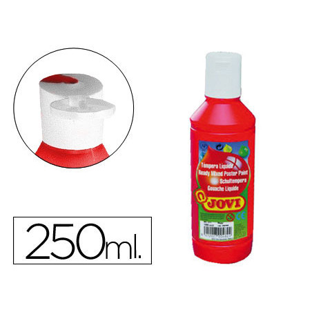 Tempera liquida jovi escolar 250 ml bermellon