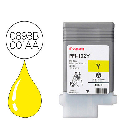 Ink-jet canon pfi-102y ink tank yellow