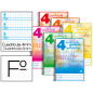 Cuaderno espiral liderpapel folio pautaguia tapa blanda 80h 75gr cuadro pautado 4mm co lores surtidos