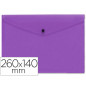 Carpeta liderpapel dossier broche polipropileno tamaño sobre americano 260x140mm violeta