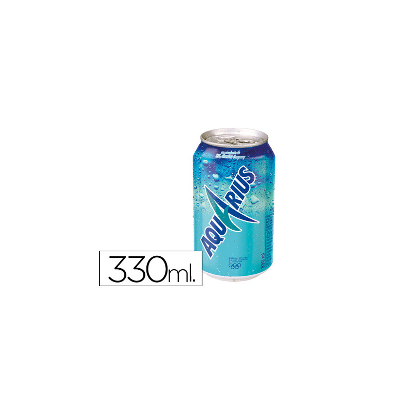 Bebida isotonica aquarius limon lata 330 ml