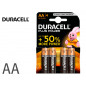 Pila duracell alcalina plus aa power boost blister de 4 ud