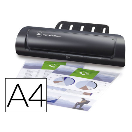 Plastificadora inspire formato din a4 2 rodillos hasta 80 micras