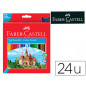 Lapices de colores faber castell hexagonal madera reforestada caja de 24 unidades colores surtidos