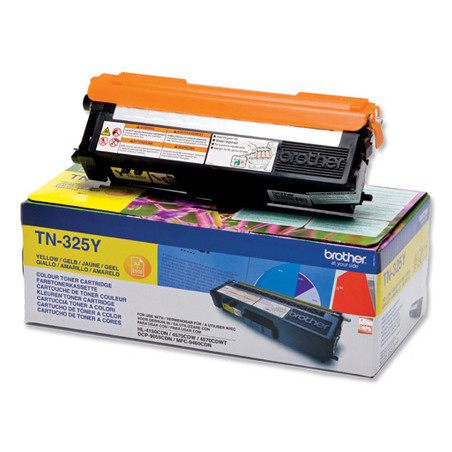 Toner brother tn-325y amarillo -3,500pag- hl-4140cn hl-4150cdn hl-4570cdw dcp-9055cdn dcp-9270cdw