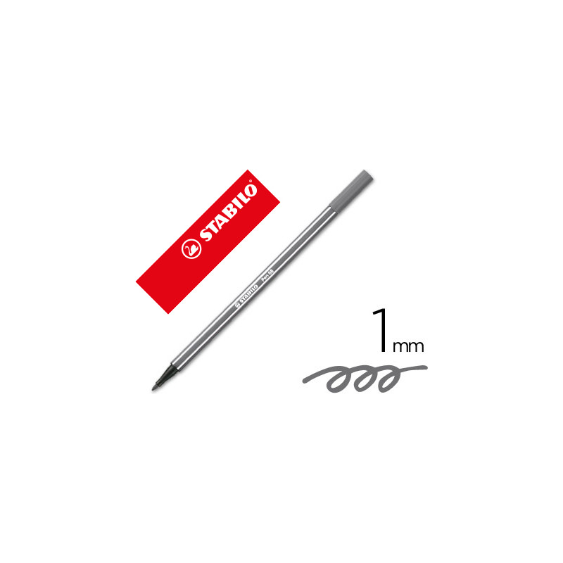 Rotulador stabilo acuarelable pen 68 gris azulado medio 1 mm
