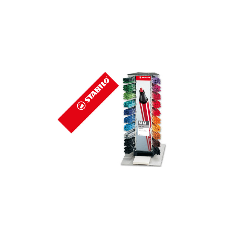 Rotulador stabilo acuarelable pen 68 counter expositor 240 rotuladores surtidos