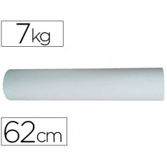 Papel blanco bobina de 62 cm 7 kg