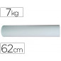Papel kraft blanco bobina anch o 62cm longitud 250mt gramaje 50gr peso 7kg