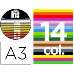 Cartulina guarro a-3 29,7x42 cms contenido \\\"b\\\" colores surtidos 185 grs