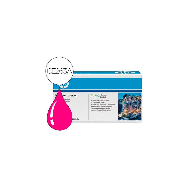 Toner hp color laserjet cp4025/cp4525 -ce263a- magenta 11.000 pags
