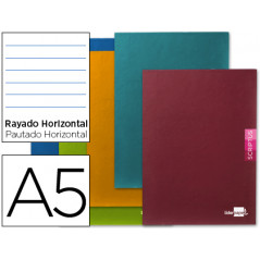 Libreta liderpapel scriptus a5 plus 48 hoj. 90g/m2 horizontalcon margen