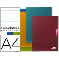Libreta liderpapel scriptus a4 48 hojas 90g/m2 horizontal con margen