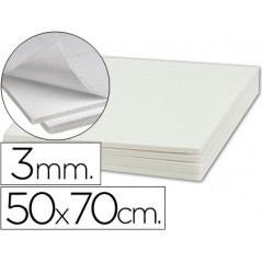Carton pluma liderpapel adhesivo 1 cara 50x70 cm espesor 3 mm