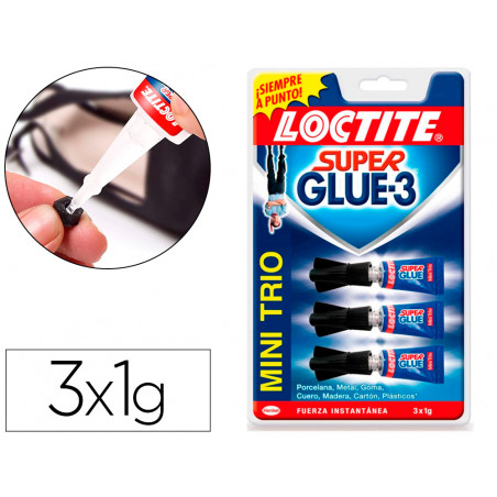 Pegamento loctite super glue 3 1 gr blister mono dosis