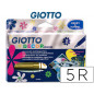 Rotulador giotto decor metal caja de 5 unidades colores surtidos