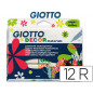 Rotulador giotto decor materials caja de 12 unidades colores surtidos