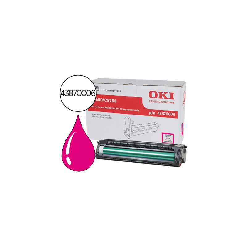 Tambor oki c5650/5750 magenta 20000 paginas