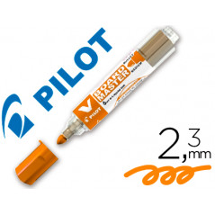 Rotulador pilot v board master para pizarra blanca naranja tinta liquida trazo 2,3mm