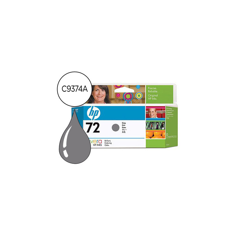 Ink-jet hp 72 gris foto designjet t610/1100 -130ml-