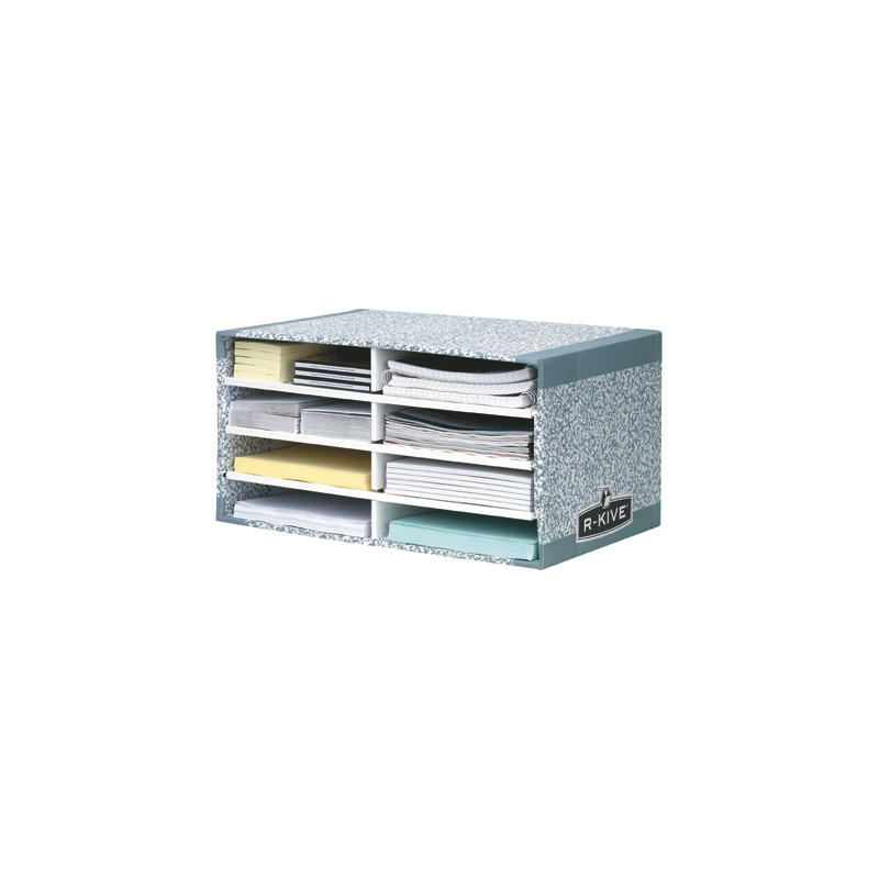 Modulo clasificador carton fellowes con 8 compartimentos 490x310x260mm