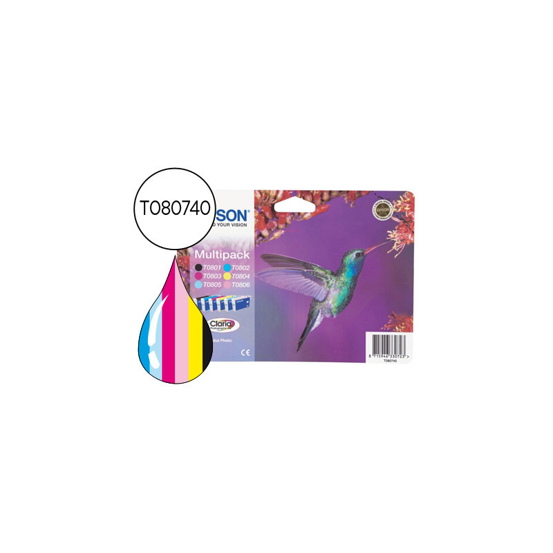 Ink-jet epson stylus photo r265/r360 rx560 multipack t0801+t0802+t0803+t0804+t0805 +t0806