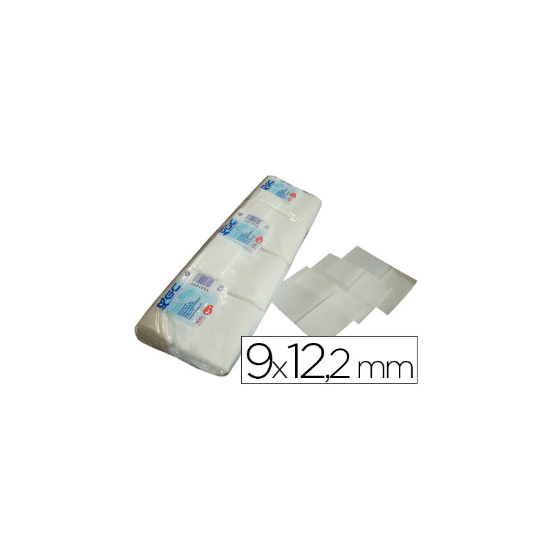 Servilleta mini gc blanca 9x12 '2 cm 1 capa paquete de 400 unidades